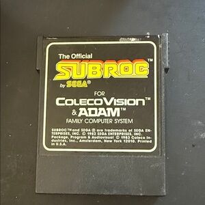 SUBROC by SEGA ColecoVision / ADAM Game Cartridge